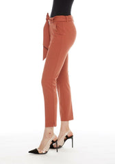 The "Victoria" Belted Trouser - Spice
