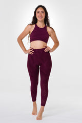 Selenite Midi Legging - Burgundy