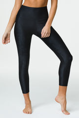 Jacquard Midi Legging - Black Camo