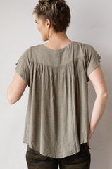 Frill Sleeve Woven Top