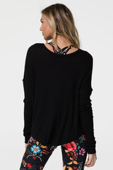 Raglan Pullover - Black