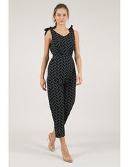 Printed Jumpsuit - Leaves