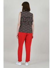 Sleeveless Heart Ruffle Shirt