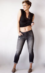 Ada Smoke Ripped Vintage Boyfriend Jean