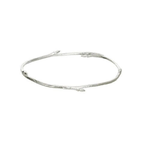 Branch Bangle Bracelet - Silver