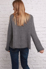 Big Heart Sweater - Gunmetal Black