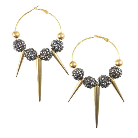 Farrah Gold Spike Earrings