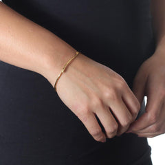 Branch Bangle Bracelet - Gold