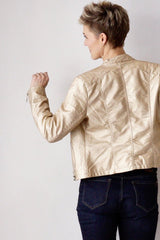 Gold Moto Jacket