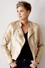 Gold Moto Jacket