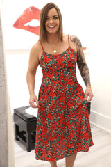 Floral Dress - Poppies