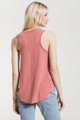 Airy Slub Vagabond - Slate Rose