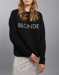 Glitter "BLONDE" Sweatshirt