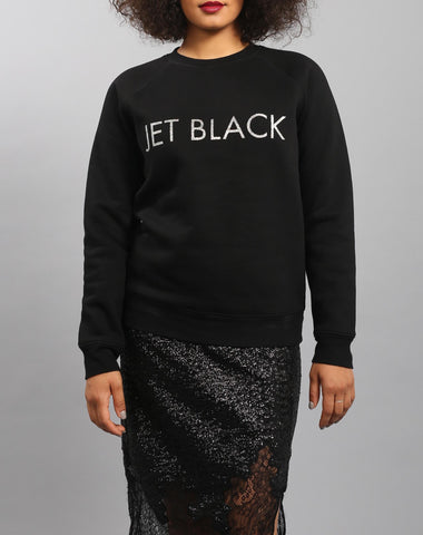 Glitter "JET BLACK" Sweatshirt