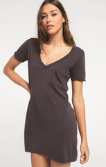 Organic Cotton T Dress - Grey