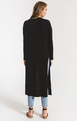 Textured Rib Duster Cardigan