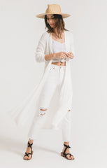 Textured Rib Duster Cardigan