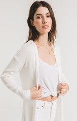 Textured Rib Duster Cardigan