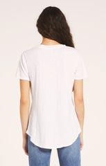 Slub Pocket Tee - White