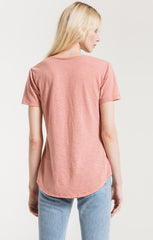 Airy Slub Pocket Tee - Desert Sand