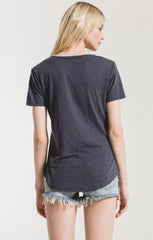 Airy Slub Pocket Tee - Ombre Blue