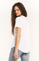 Airy Slub Pocket Tee - White