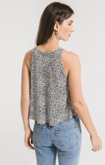 Mini Leopard Swing Tank - Off White