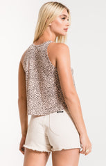 Mini Leopard Swing Tank - Pale Blush