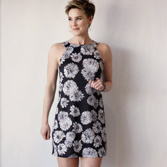 Black Floral Shift Dress